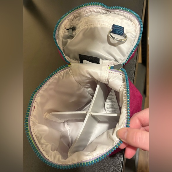 Kipling Pink Cosmetic Bag with Blue Accents - Picture 3 of 4